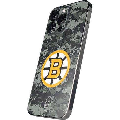 NHL Boston Bruins Camo iPhone 16 Pro Skin
